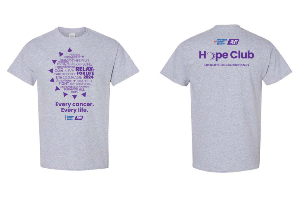 Relay For Life 2024 TShirt Program American Cancer Society Resources